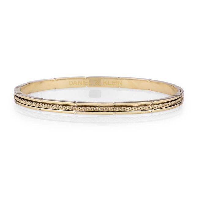 Bratara aurie, Daniel Klein, pentru dama, din otel inoxidabil, DKJ.3.2084-3