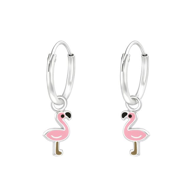 Cercei argint copii flamingo
