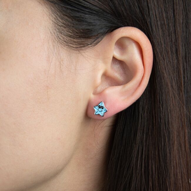 Cercei argint copii smiling star