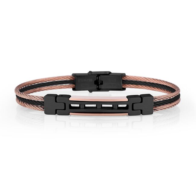 Bratara bicolora, Daniel Klein, pentru barbati, din otel inoxidabil, DKJ.4.2095-4