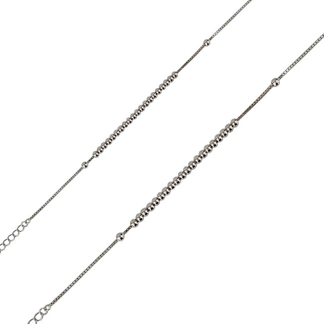 Bratara argint cu bilute mobile