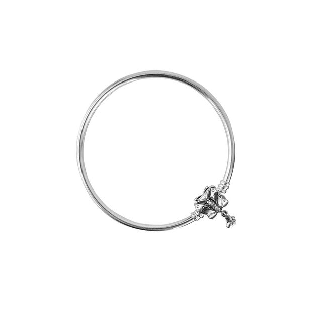 Bratara argint pentru talismane fixa, lungime 19 cm