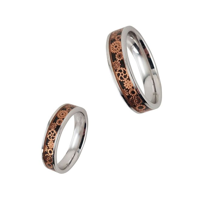 Inel argint barbati email cu insertii marimea 67