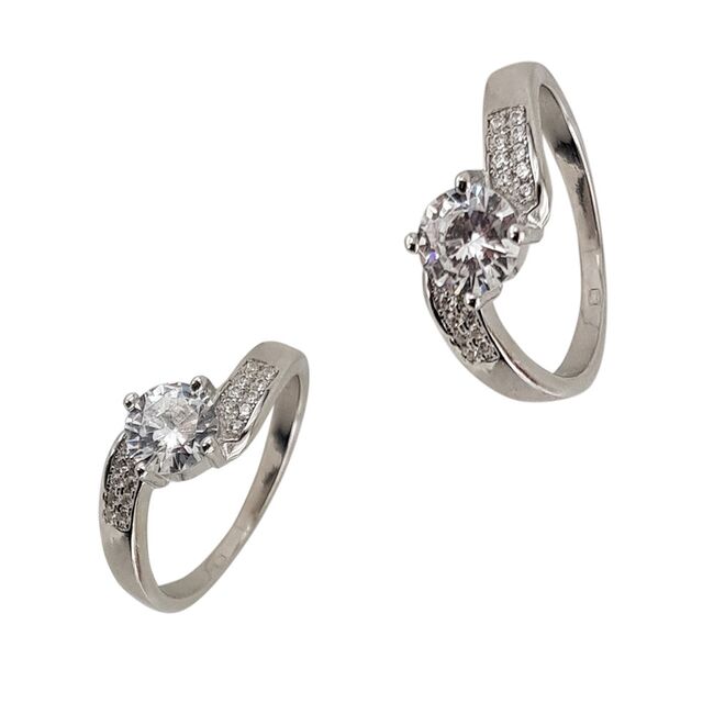 Inel argint logodna Nara marimea 53