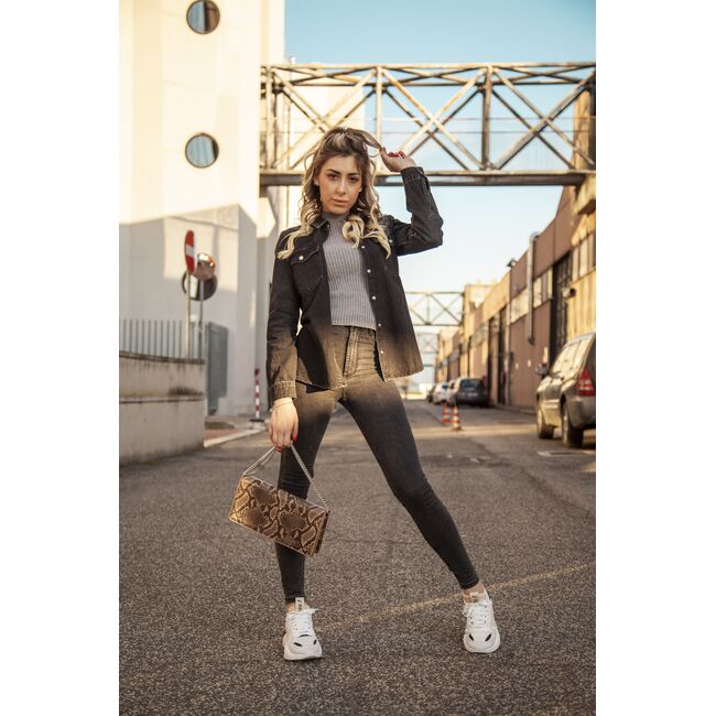 Poseta maro din piele ecologica Diana