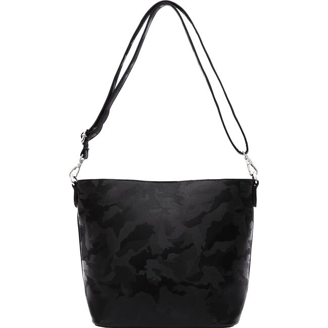 Poseta neagra din piele ecologica Diana