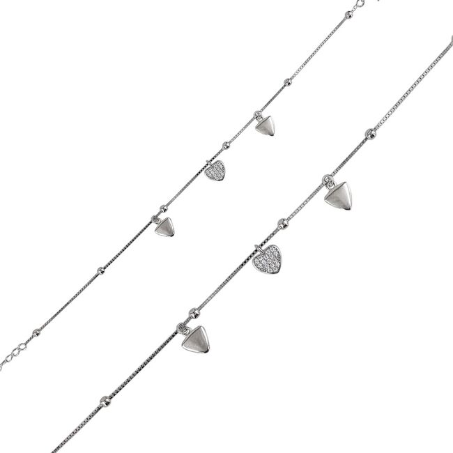 Bratara argint inima Hayat