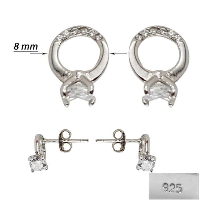 Cercei argint inel Dugun