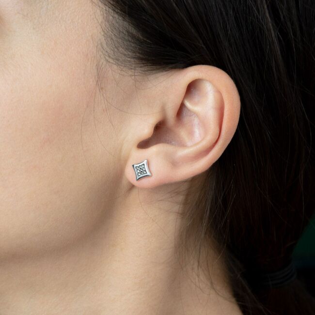 Cercei argint eleganti  Kalfa