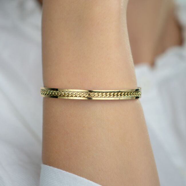 Bratara aurie, Santa Barbara Polo, pentru dama, din otel inoxidabil, SBJ.2.1031-3