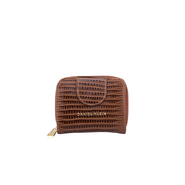 Portofel maro, de dama, din piele ecologica, DKW6004-04