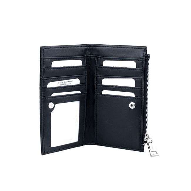 Portofel negru, de dama, din piele ecologica, DKW6014-01