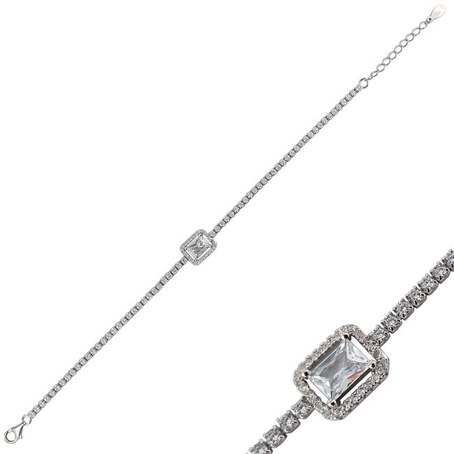 Bratara argint eleganta tennis Arya