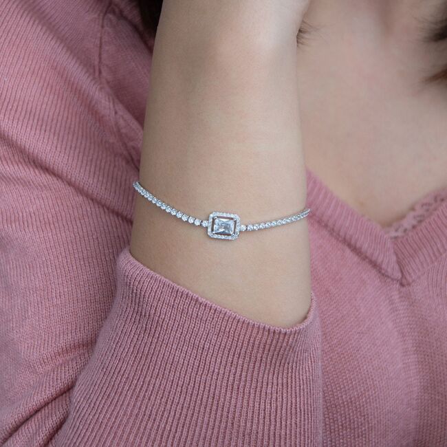 Bratara argint eleganta tennis Arya