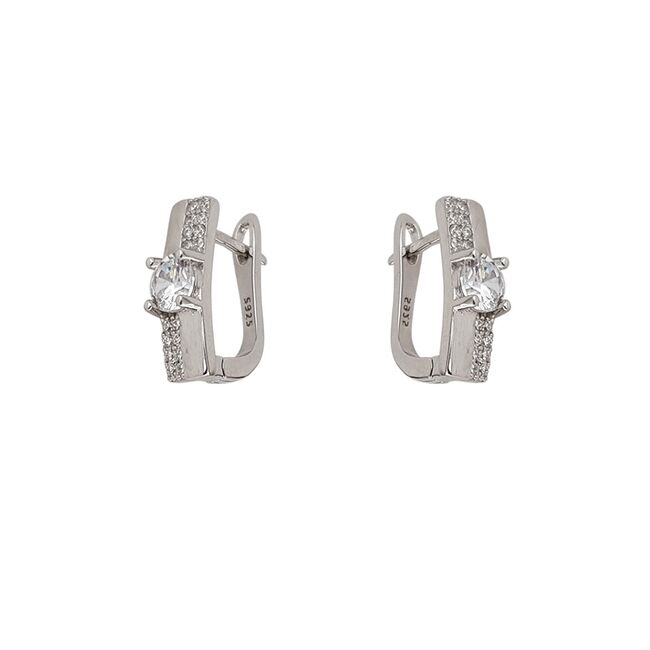 Cercei argint eleganti Moira cu zirconiu