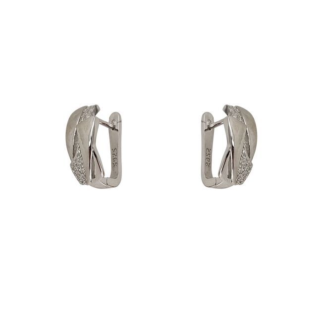 Cercei argint eleganti Tayla cu zirconiu