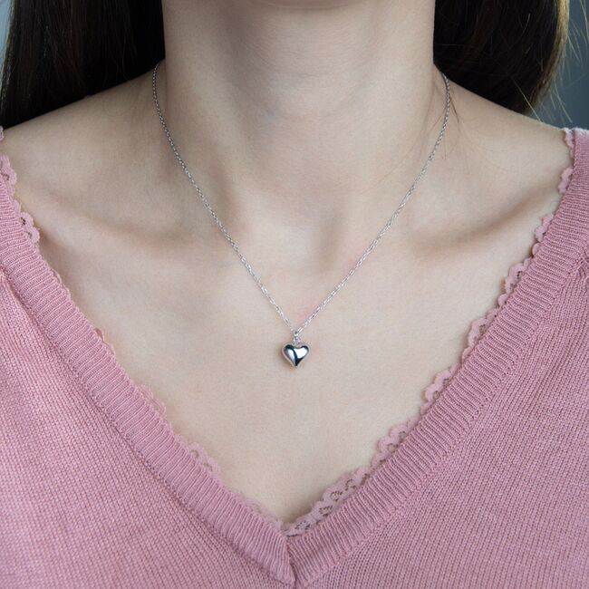 Lant argint cu inimioara Brielle