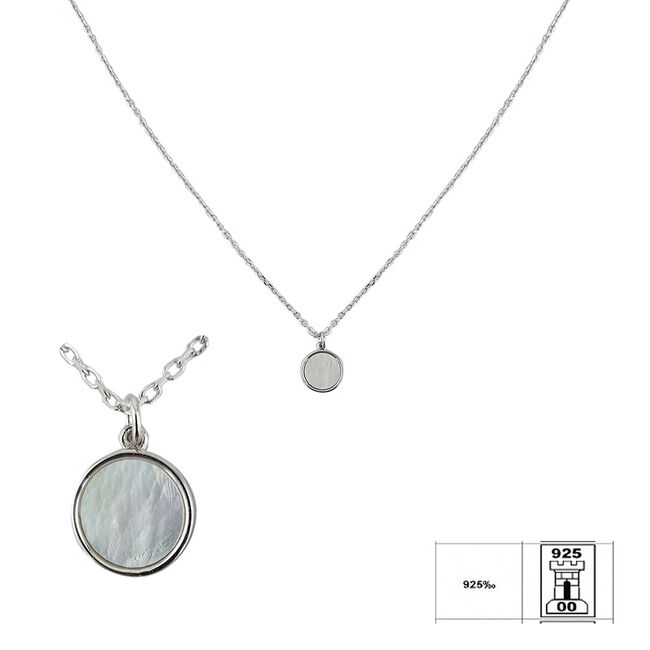 Lant argint banut cu sidef Eloise