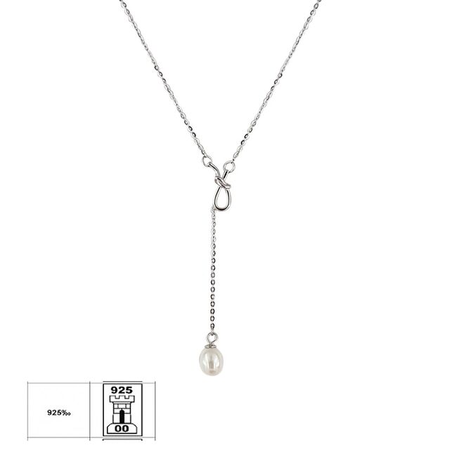 Lant argint cu perla Annalise