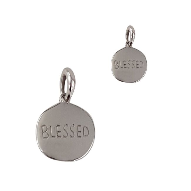 Pandantiv argint banut Blessed