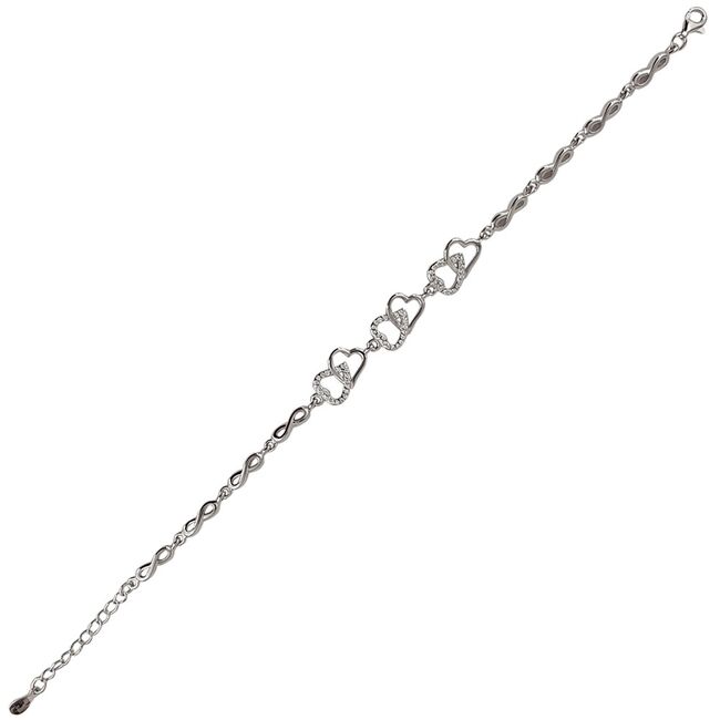 Bratara argint inimioare Kiara