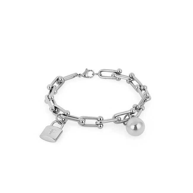 Bratara argintie, Freelook, pentru dama, din otel inoxidabil, FRJ.3.3020-1