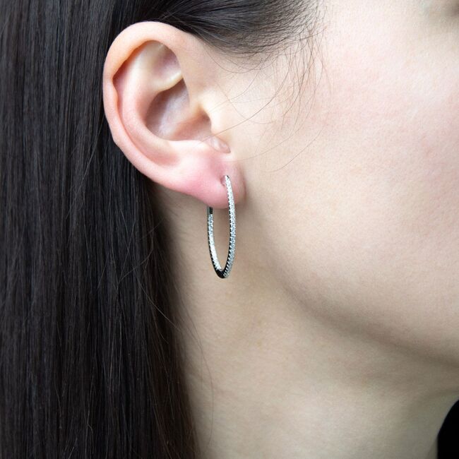 Cercei argint rotunzi Callie