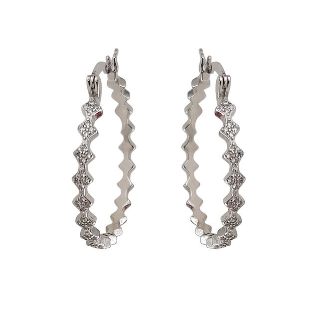 Cercei argint rotunzi deosebiti Leila