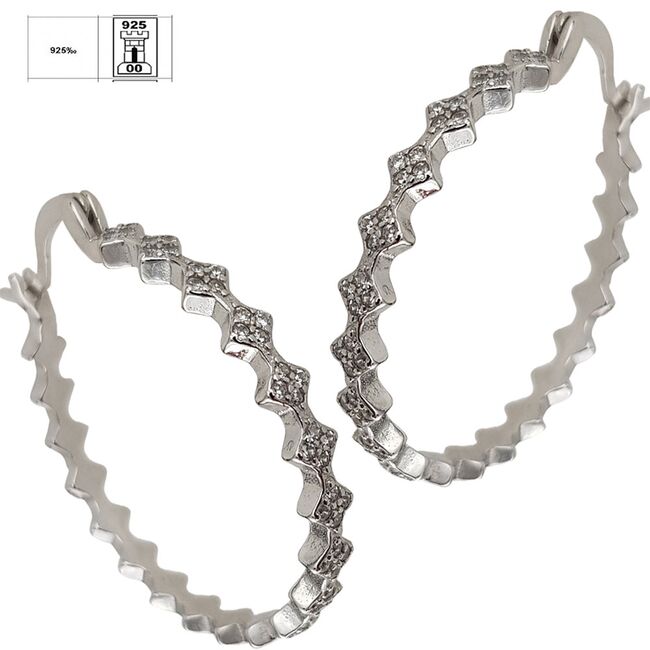 Cercei argint rotunzi deosebiti Leila