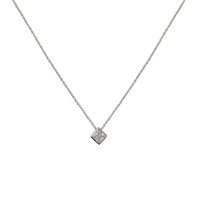 Lant argint cu pandantiv romb Square