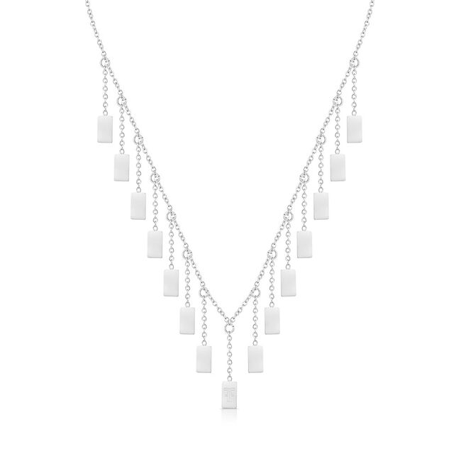 Lant argintiu, Freelook, pentru dama, din otel inoxidabil, FRJ.3.6005-1