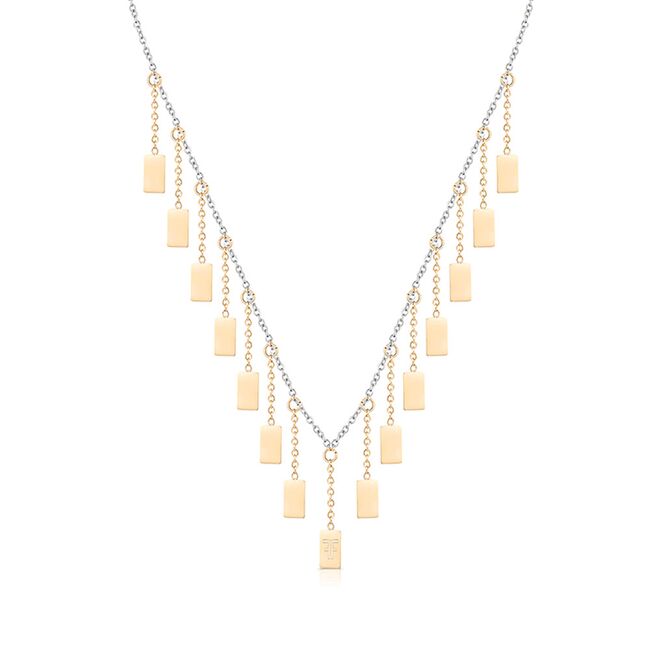 Lant bicolor, Freelook, pentru dama, din otel inoxidabil, FRJ.3.6005-2