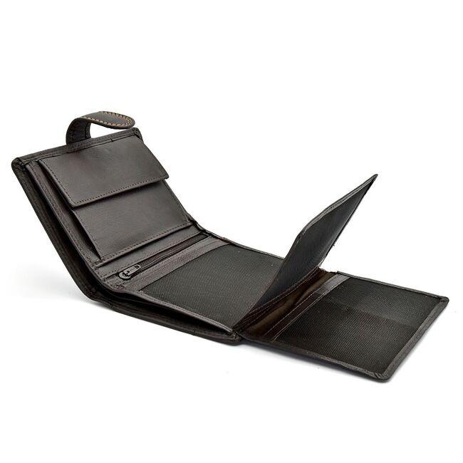 Portofel Din Piele Naturala Cafenie Gianmarcoventuri, Unisex