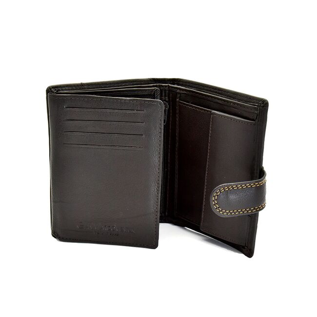 Portofel Din Piele Naturala Cafenie Gianmarcoventuri, Unisex