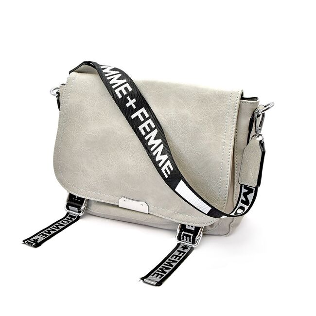 Poseta De Dama Isla Din Piele Ecologica Gri