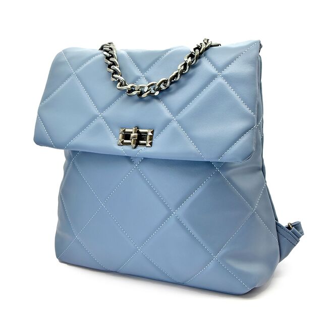 Rucsac Avery Din Piele Ecologica Albastra