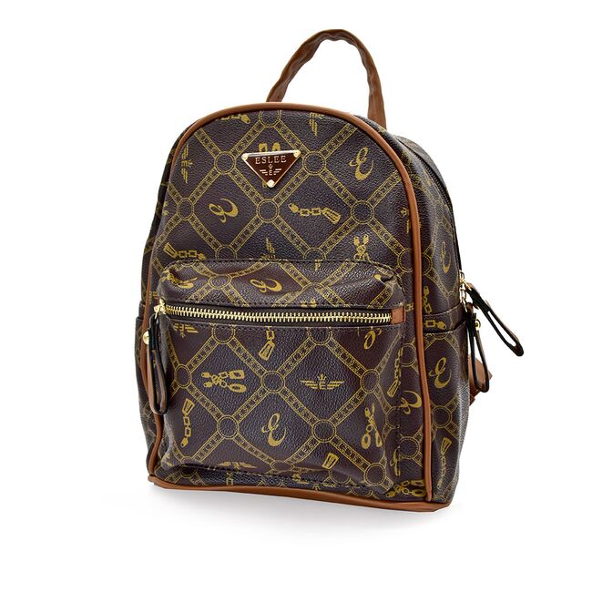 Rucsac Dama Eslee Din Piele Ecologica Cafenie