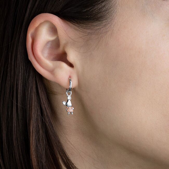 Cercei argint copii asimetrici Locky