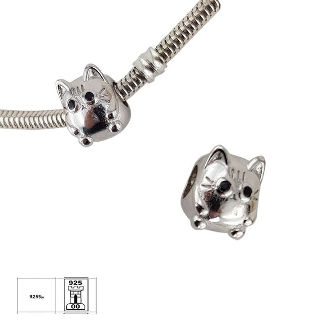 Talisman argint pisicuta