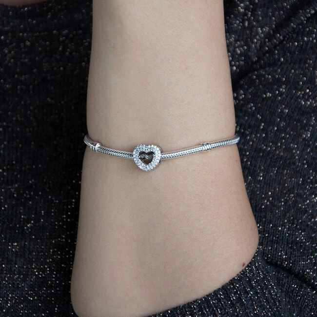 Talisman argint inima si infinit