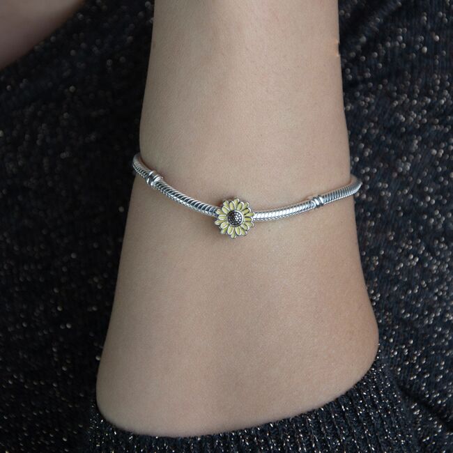 Talisman argint margareta galbena