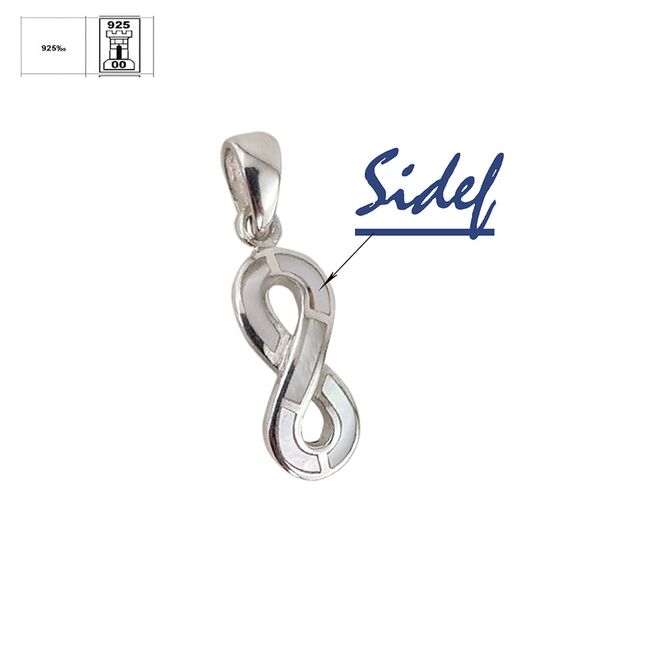 Pandantiv argint sidef infinit Thia