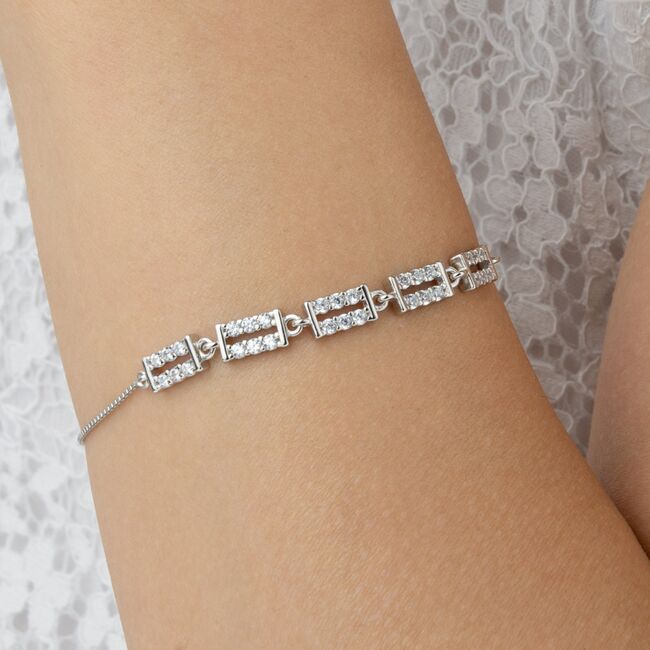 Bratara argint dreptunghiuri Thia