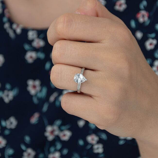 Inel argint logodna Thia marimea 51