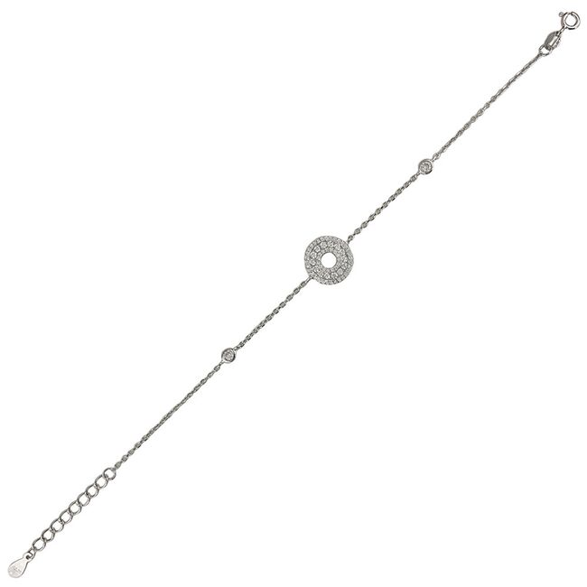 Bratara argint cerc zirconii Thia