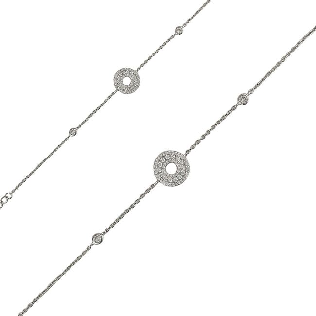 Bratara argint cerc zirconii Thia