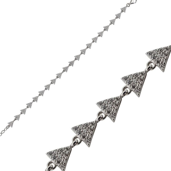 Bratara argint triunghiuri Thia