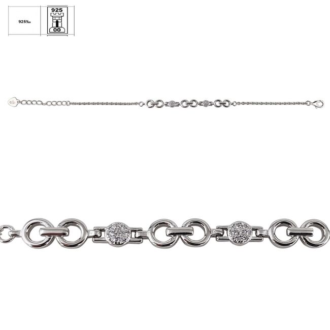 Bratara argint infinit Thia