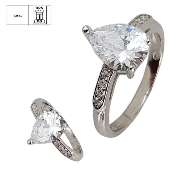 Inel argint logodna Thia marimea 51