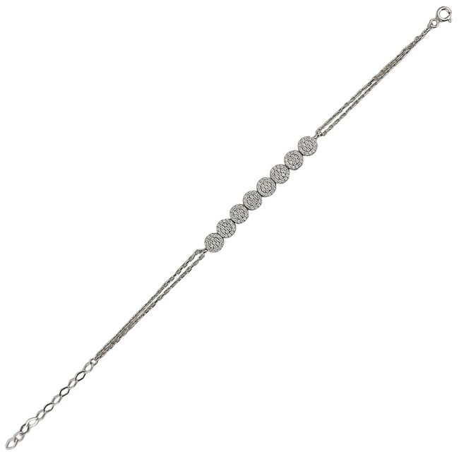 Bratara argint dubla eleganta Natasha